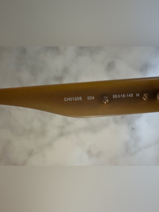 Chloé Mirtha CH0120S Oversized Round Sunglasses Brown Yellow Acetate $340 - Picture 9 of 10